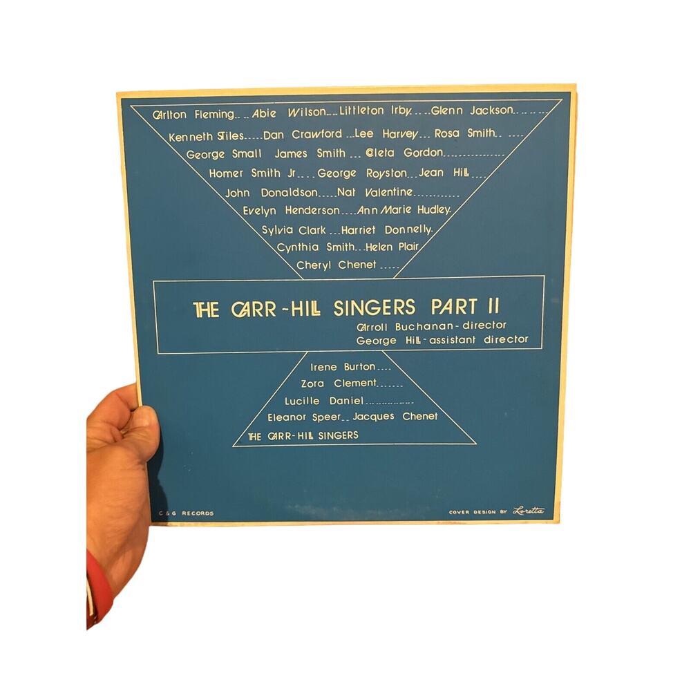 CARR - HILL SINGERS Part 2 LP GOSPEL Carroll Buchanan #251
